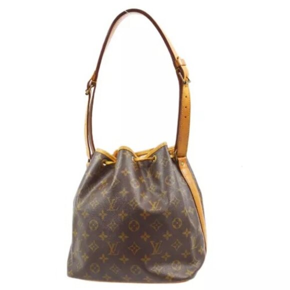 LOUIS VUITTON PETITE NOE DRAWSTRING SHOULDER BAG MONOGRAM M42226 AR8903 KK34764 - Picture 1 of 16